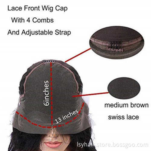 Super Natural 13x4 Lace Frontal Bob Wigs 100% Human Hair Wig With Baby Hair, Lace Front Human Hair Wigs 150% Density